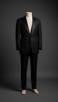 Midnight black tuxedo with silk lapel