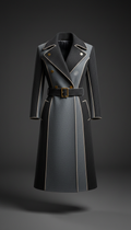 Matte Stone Structured Overcoat